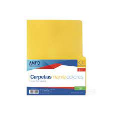 FOLDER AMPO CAJA AMARILLO