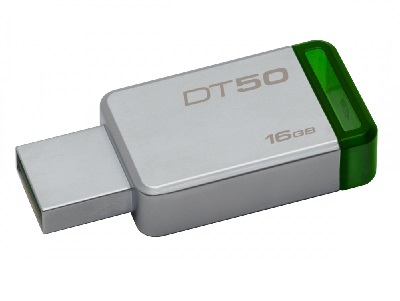 Kingston 16GB USB 3.0 DataTraveler 50 (Metal/Green)