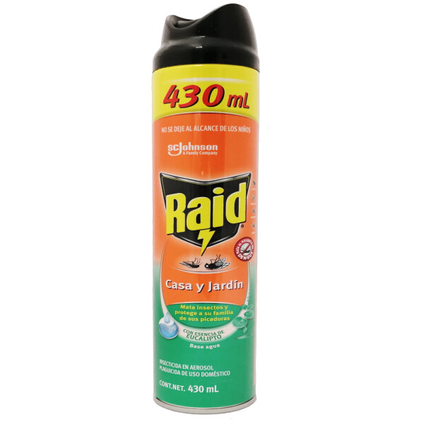 INSECTICIDA RAID CASA JARDIN 430ML